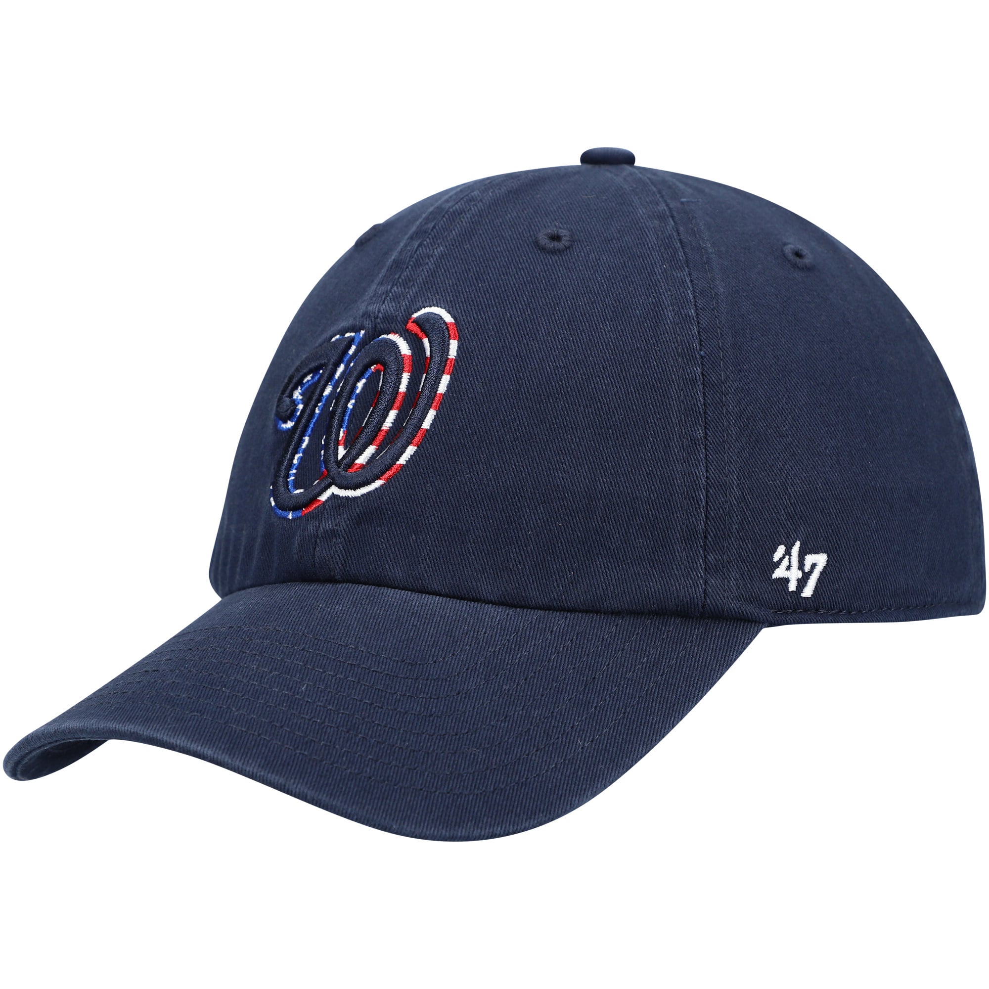 Men's '47 Navy Washington Capitals Clean Up Adjustable Hat