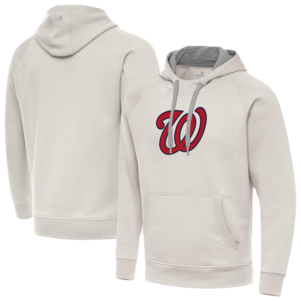 Washington Nationals Antigua Victory Pullover Hoodie - Cream