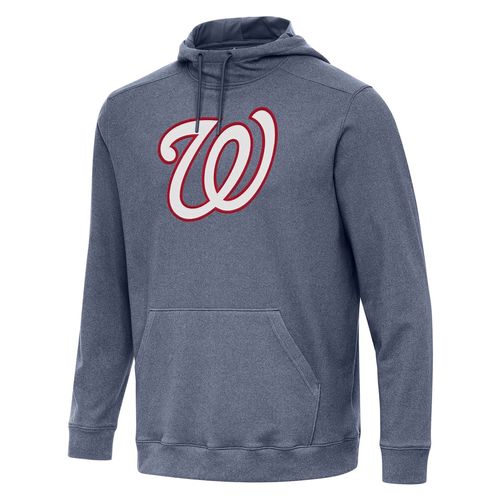 Washington Nationals Antigua Cloud Pullover Hoodie - Heather Navy