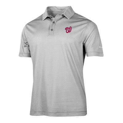 Washington Nationals Columbia Crosscurrent Polo - Gray