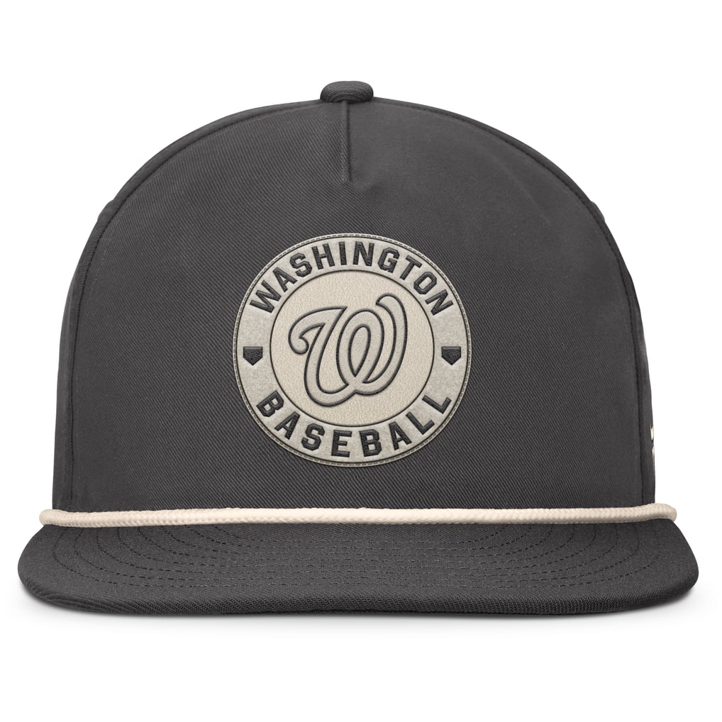 Washington Nationals Fanatics Closer Adjustable Hat - Charcoal