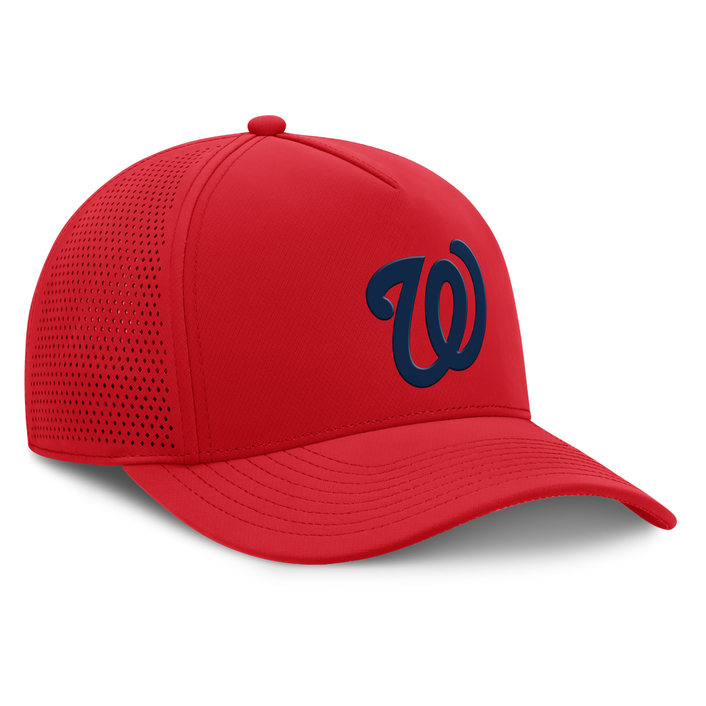 Washington Nationals Fanatics Men's Perforated Adjustable Hat - Red
