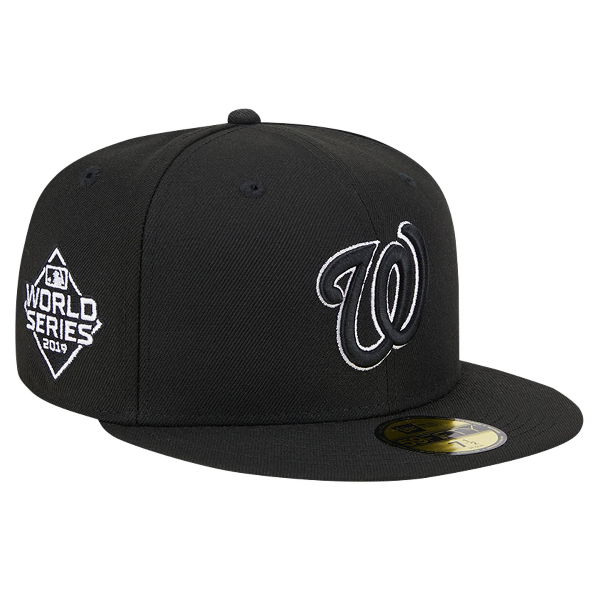 Washington Nationals New Era Logo 59FIFTY Fitted Hat - Black display picture 2