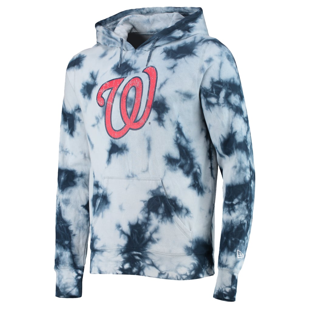 Washington Nationals New Era Tie-Dye Pullover Hoodie - Navy