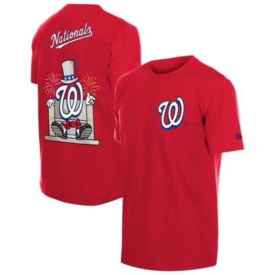 Washington Nationals New Era Cartoon Logo T-Shirt - Red