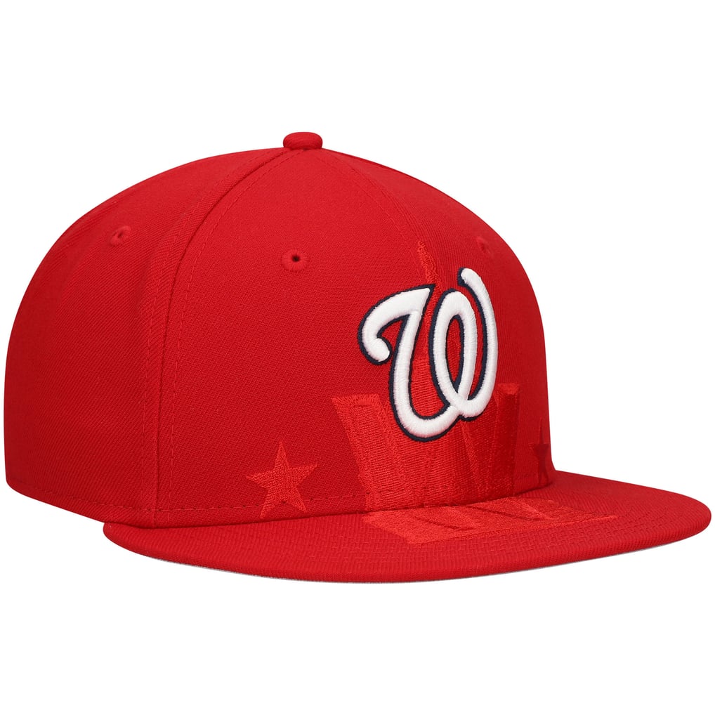 Washington Nationals New Era Shadow Logo 59FIFTY Fitted Hat - Red