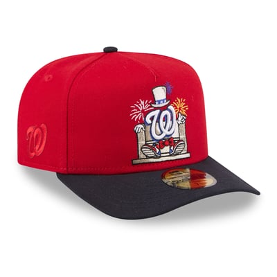 Washington Nationals New Era Cartoon A-Frame 59FIFTY Fitted Hat - Red/Navy
