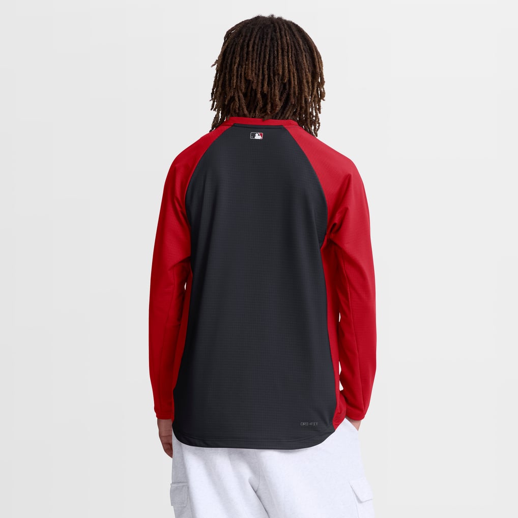 Washington Nationals Nike Authentic Collection Raglan Dri-FIT Sweatshirt - Navy