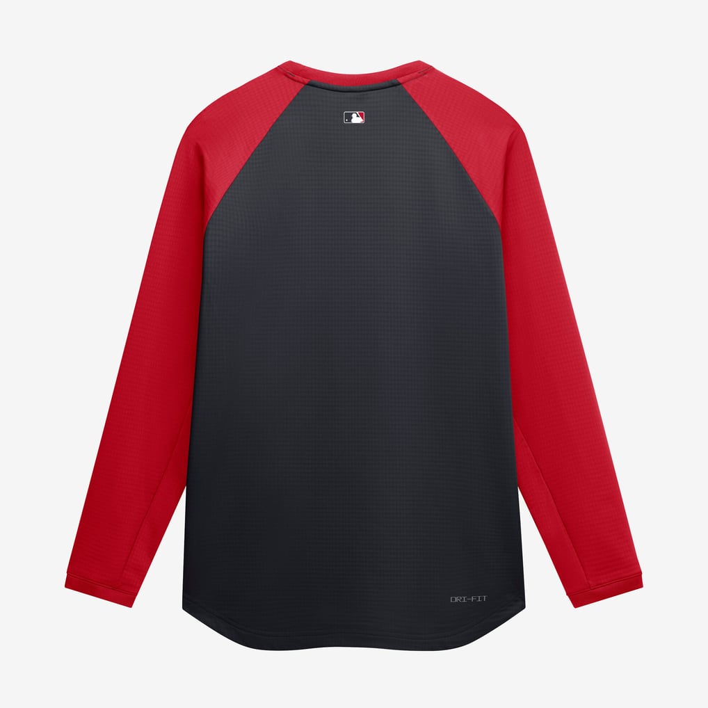 Washington Nationals Nike Authentic Collection Raglan Dri-FIT Sweatshirt - Navy