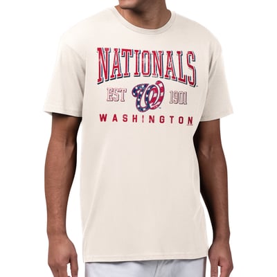  Washington Nationals Starter Established Logo T-Shirt - Cream