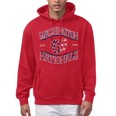  Washington Nationals Starter Take Me Out Fleece Hoodie - Red