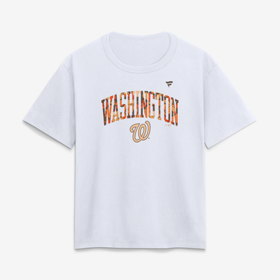 Washington Nationals Fall Wordmark T-Shirt - White