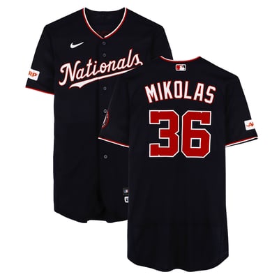 Miles Mikolas Washington Nationals Fanatics Authentic Game-Used #36 Navy Jersey vs. Atlanta Braves on May 22, 2026