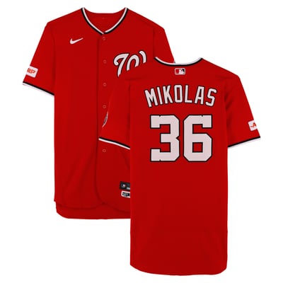 Miles Mikolas Washington Nationals Fanatics Authentic Game-Used #36 Red Jersey vs. Los Angeles Dodgers on April 5 and vs. Baltimore Orioles on May 17, 2026