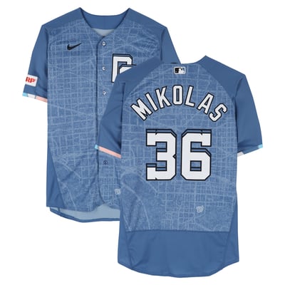 Miles Mikolas Washington Nationals Fanatics Authentic Player-Issued #36 Blue City Connect Jersey from the 2026 MLB Season