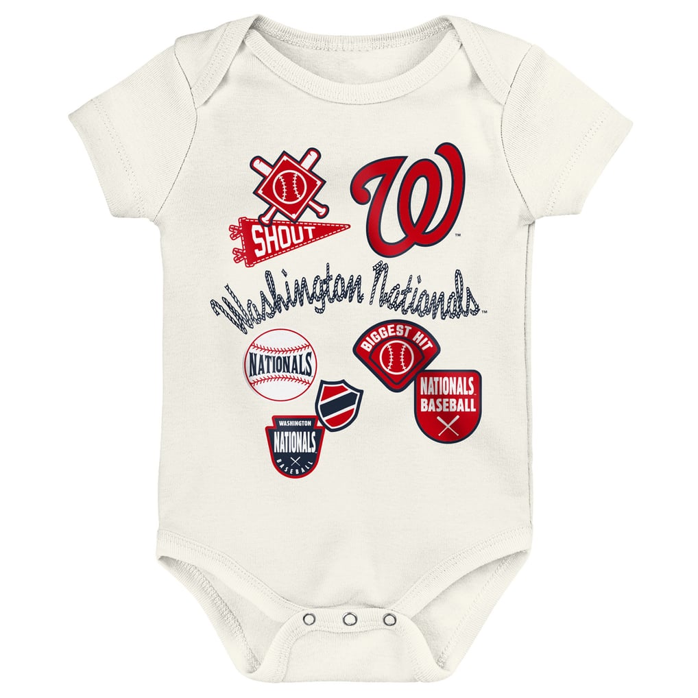 Washington Nationals Outerstuff Newborn Home Plate 3-Piece Creeper Set