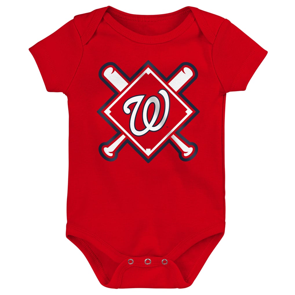Washington Nationals Outerstuff Newborn Home Plate 3-Piece Creeper Set