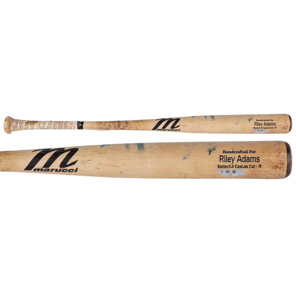 Riley Adams Washington Nationals Fanatics Authentic Game-Used Tan ...