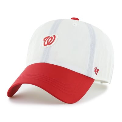 Washington Nationals '47 Unisex Modernia Clean Up Adjustable Hat - White/Red