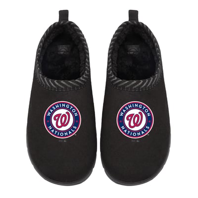 Washington Nationals ISlide Unisex Primary Logo Mission Slippers - Black
