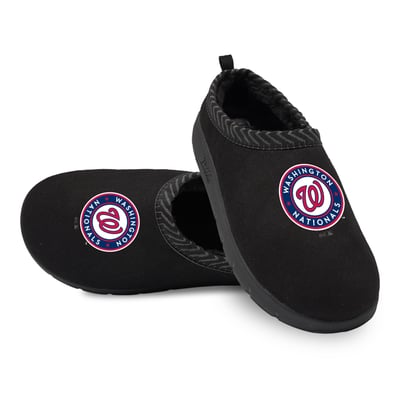 Washington Nationals ISlide Unisex Primary Logo Mission Slippers - Black
