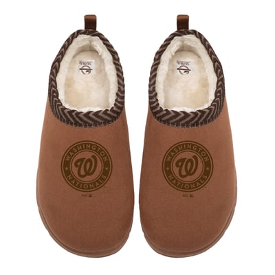 Washington Nationals ISlide Unisex Tonal Logo Mission Slippers - Tan

