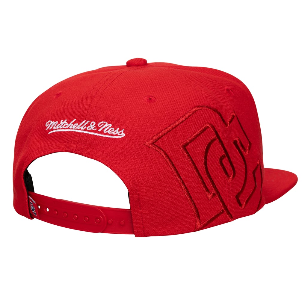  Washington Nationals Mitchell & Ness Unisex Side Logo Snapback Hat - Red