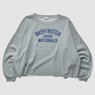 Washington Nationals CSA 2004 Pullover Sweatshirt - Heather Gray - 2XL by Fanatics Real Vintage