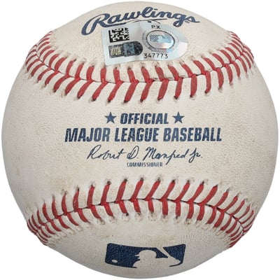 Washington Nationals Fanatics Authentic Game-Used Baseball vs. Atlanta Braves on September 15, 2025