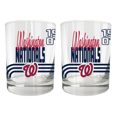 Washington Nationals Two-Piece 12oz. Heritage Rocks Glass Set