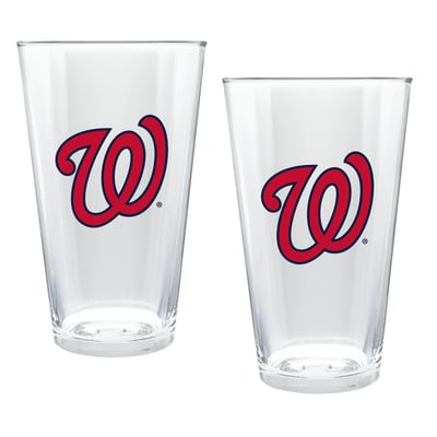 Washington Nationals Two-Piece 16oz. Double Play Pint Glass Set