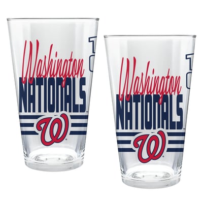 Washington Nationals Two-Piece 16oz. Heritage Pint Glass Set