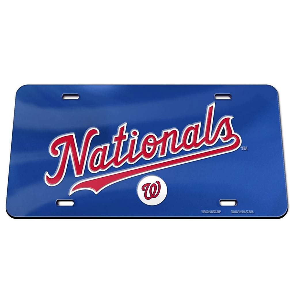 Washington Nationals WinCraft Crystal Mirror License Plate