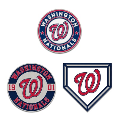 Washington Nationals WinCraft Three-Piece Collector Pin Set