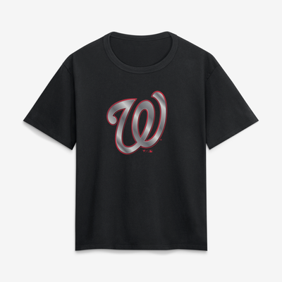 Washington Nationals Women's Forged Mascot T-Shirt - Black