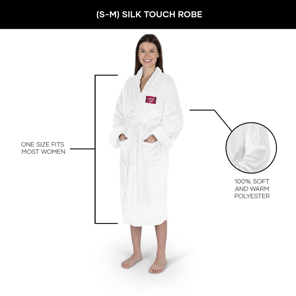 Washington Nationals The Northwest Group Women's Silk Touch Robe - White