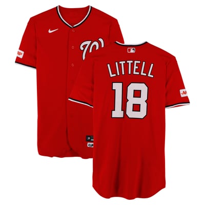 Zack Littell Washington Nationals Fanatics Authentic Game-Used #18 Red Jersey vs. San Diego Padres on May 31, 2026