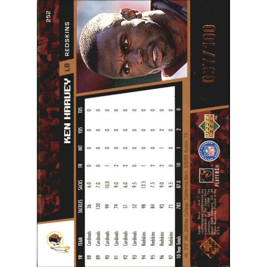 1998 Upper Deck Bronze #252 Ken Harvey