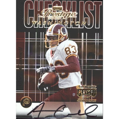 2000 Playoff Prestige Team Checklist #CL93 Albert Connell AU