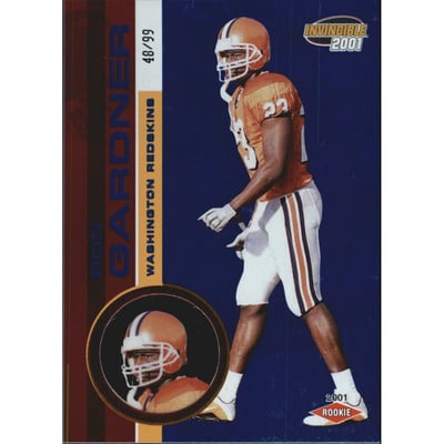 2001 Pacific Invincible Blue #299 Rod Gardner