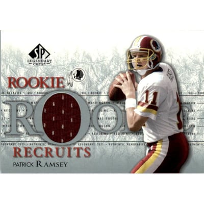 2002 SP Legendary Cuts Rookie Recruits Jerseys #RRPR Patrick Ramsey