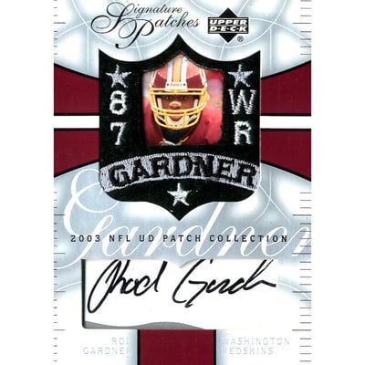 2003 UD Patch Collection Signature Patches #SPRG Rod Gardner