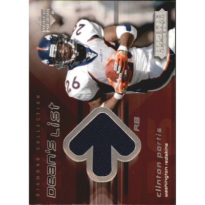 2004 UD Diamond All-Star Dean's List Jersey #DLCP Clinton Portis SP