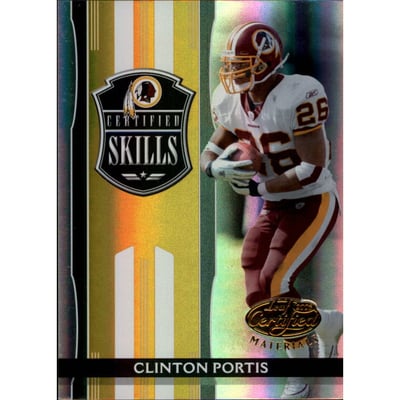 2006 Leaf Certified Materials Certified Skills Hologold #5 Clinton Portis