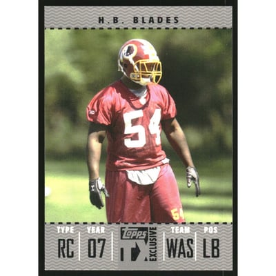 2007 Topps TX Exclusive Silver #138 H.B. Blades