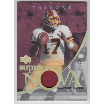 2007 Upper Deck Trilogy Supernova Swatches Gold #JC Jason Campbell