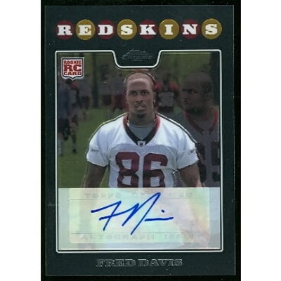 2008 Topps Chrome Rookie Autographs #TC214 Fred Davis E