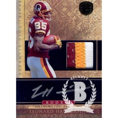 2011 Panini Gold Standard #276 Leonard Hankerson JSY AU/525 RC