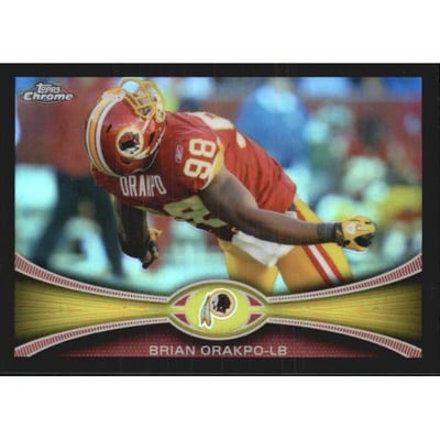 2012 Topps Chrome Black Refractors #8 Brian Orakpo