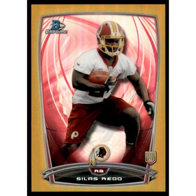2014 Bowman Chrome Gold Refractors #144 Silas Redd